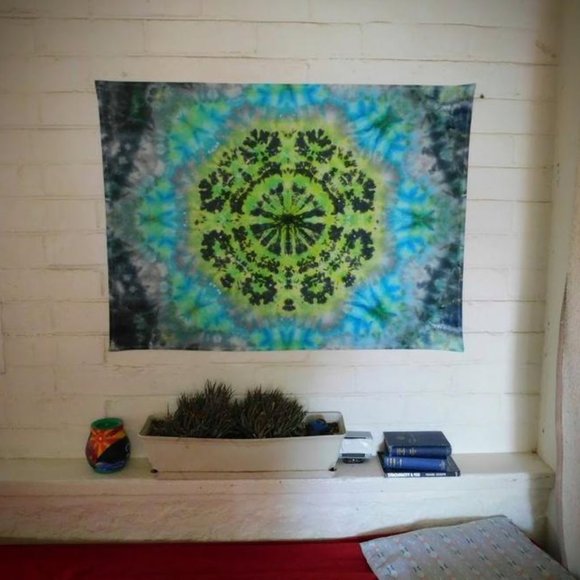 Tie Dye Tapestry Masculine Mandala - Picture 3 of 5